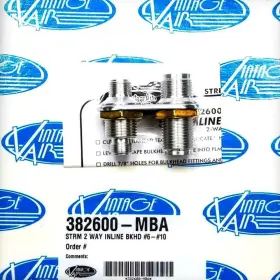 382600-mba Vintage Air Aluminum 2-way Bulkhead Plate