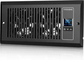 Vh1357ca-bk Vivohome Quiet Register Booster Fan With Opening 4ftft X 10ftft Intelligent The