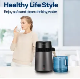 Vh1773-bk Vivohome Water Distiller Countertop 1.6 Gallon/4l Black