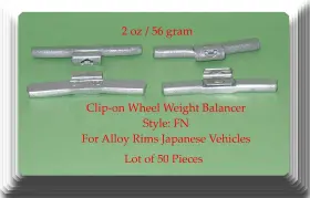 Vpro 601871694666 50 Pieces Wheel Weight Balancer 2 Oz 56 G Style Fn Alloy Rims Of Japanese Vehicl