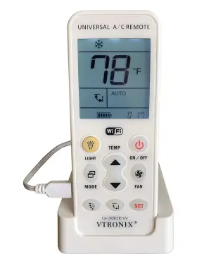 Q-380ew Vtronix Universal Mini Split Wifi Compatible Remote With F Or C Degre