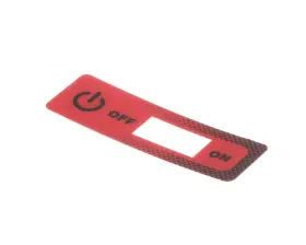 00-428906-00001 Vulcan Overlay Label Red/white Commercial Appliance