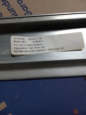 2c448 Warnock Rectangular Fire / Radiation Damper 15.5 Inch X 10.5 3.75 1.5 Hour Rating #3