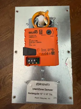 Zdr1014t3 Waterfurnace Zdr014t3 Intellizone 14 In X 10 Rectangular Damper With Belimo Lmb24-3t Act