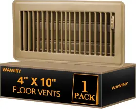Aq-dtf01br-wy Wawiny Floor Register 4x10 Heavy Duty Steel Vent Covers For Home Walkable Rust-re