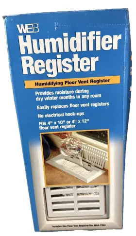 Web 721404334569 Humidifier Register Humidifiyng Floor Vent 4x10 Or 4x12