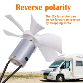 Br-k-037-x-fszk Weideer 6 Inch Rv Vent Fan Blade With 12v Motor D-shaft Replacement B #2