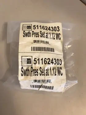 511-624-303 Weil-mclain Air Pressure Switch For Cgi-5 1.12 Inches Wc. A