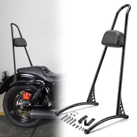 Weisen 619660205764 24 Tall Sissy Bar Detachable Passenger Backrest Compatible With 2006-2017 Ha
