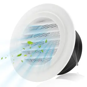 Weiworld 698253697438 Soffit Vents 4 Inch Round Air Louver With Mesh Screen Abs Grille Exhus