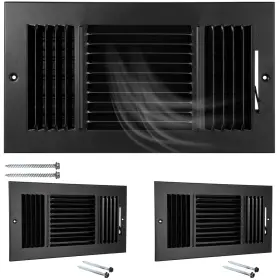 Ute-wesiti-2997 Wesiti 2 Pcs 12 X 6 Inch Vent Covers For Home Ceiling Hvac Sidewall Air Register 3 W