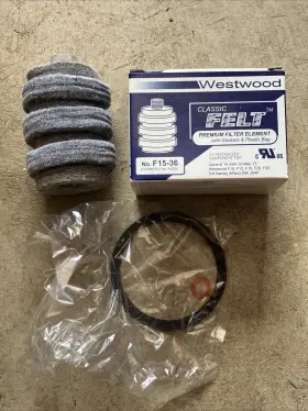 F15-36 Westwood New Classic Felt Premium Filter Element With Gaskets And Bag