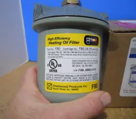 F80-24 Westwood R.w. Beckett Corp. F80 High Efficiency Heating Oil Filter Model