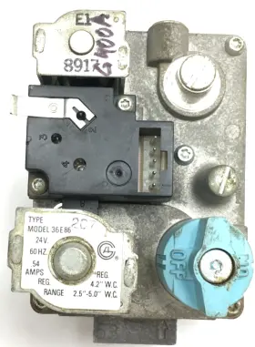 36e86-207 White-rodgers 36e86 207 Hvac Furnace Gas Valve In And Out 1/2 Inch Used #g400a #3