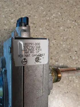 182791-001 White-rodgers 37c73u-269 Water Heater Gas Valve #2