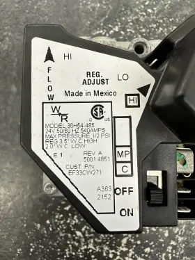 36h54-485 White-rodgers Ef33cw271 Regulator Gas Valve 540 Amps 1/2 Psi Furnace #2