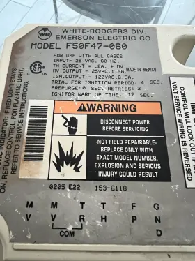 Hq1001346wr White-rodgers F50f47-060 Use Furnace Control Board #3