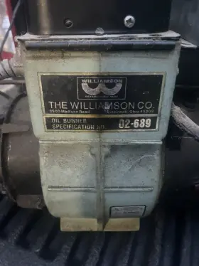 T164-10-1 Williamson 02-689 Oil Burner Assembly For Spec # Full Working Unit #2
