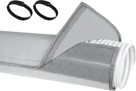 Wmm 445054786754 Air Conditioner Hose Cover Wrap Gray Insulated Port