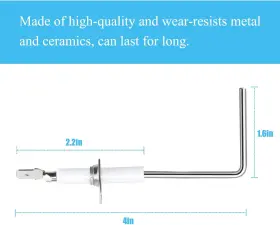 62-23543-01-3 Wsh Supplier 62-23543-01 Furnace Burner Flame Sensor Rod For Rheem - By Tomoon 3 Pack #3