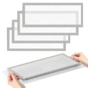 Xiesaip 742332717545 4 Pcs White Magnetic Vent Covers-5.5x12 Air Covers With Mesh Sc