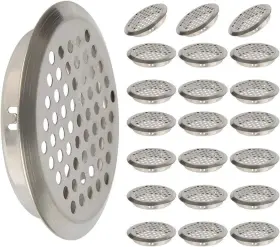 Xmhf 445024635662 20pcs Air Vents 2 Inch Circular Soffit Vent Stainless Steel Round Mesh