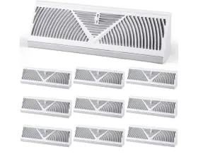 Yaocom 313057263213 10 Pack Baseboard Register Vent 15 Inch Duct Opening Size Covers For Home F