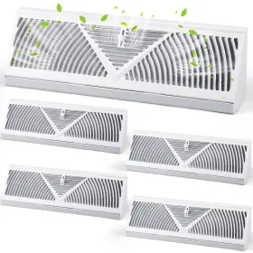 Vent-75 Yaocom 4 Pcs Baseboard Register Vent 18 Inch Duct Opening Size Covers