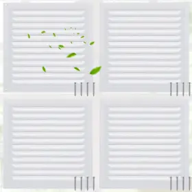 Xie-yaocom-19 Yaocom 4 Pcs 6 X Inch Aluminum Attic Vents Metal Gable Wall Shed Vent With
