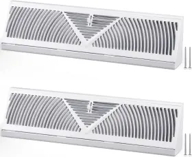 Xie-yaocom-964 Yaocom 2 Pcs 18 Inch Floor Baseboard Diffuser Duct Opening Size With 4