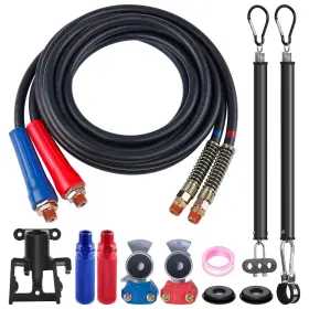 Yc-hc8073-23-25-16 Yiachuii 15 Ft Semi Truck Air Line Kit Straight Heavy Duty Hoses With Gladhan