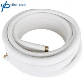 Yi193739t Yibei-tech White Install For Mini Split Heat Pump Systems 50 Feet 3/8 Inch -5/8 Dia