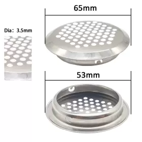 Yoohua 716942602133 30pcs Air Vents 2.08 Inch 53mm Circular Soffit Vent Stainless Steel R #2