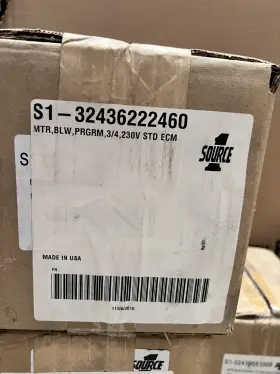 S1-32436222460 York New Oem Source 1 Coleman Blower Motor