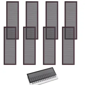 4x12filterx8 Ysshui 8 Pack Magnetic Air Vent Covers For Ceiling Floor Catch Debris Hair Insect