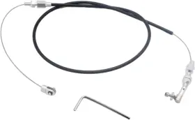 Sx-12035 Yuchenshlp 36 Inch Universal Adjustable Throttle Cable Assembly - Universal-black Hose
