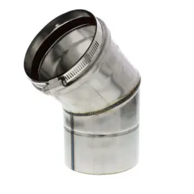 2sveewc0545 Z-flex 45 Degree Elbow Single Wall Pipe 5-inch Diameter #2