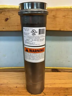 2svepwcf0301 Z-flex Stainless 3 Inch X 1 Ft. Z-vent Single Wall Special Gas Vent Type Bh Pipe