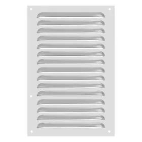 Zaplyte 614553443681 8 Inch X 12 Aluminum Vent Cover Air Grille Hvac Louvered Grill Silver Tone