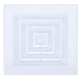 Zaplyte 632702119706 Square Air Vent Cover 12 X Inch Plastic Return Grille White