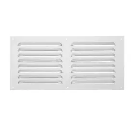 Zaplyte 636939850487 16 X 8 Inch Stainless Steel Vent Cover Air Grille Hvac Louvered Grill Silver