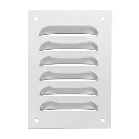 Zaplyte 636939868499 4 Inch X6 Aluminum Vent Cover Air Grille Hvac Louvered Grill Silver Tone