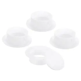 Zaplyte 640283687866 Pp Air Conditioning Wall Hole Cover For 3.2 Inch - 3.6 Diameter White 4pcs
