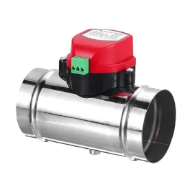 Zaplyte 641832016434 3 Inch Duct Damper Stainless Steel Motorized Adjustable Hvac Airflow Control