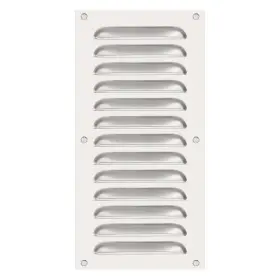 Zaplyte 649603988485 12x6 Inch Stainless Steel Vent Cover Grille Ventilation Built-in Mesh Silver