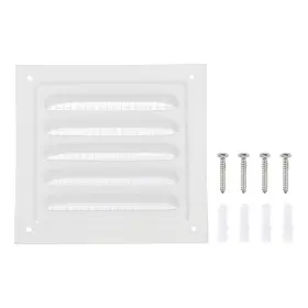 Zaplyte 678202052266 4x4 Inch Gable Vent Cover Rectangular Floor Hvac Air Covers With Screen Mesh