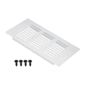 Zaplyte 679134112387 6 Inch X3 Door Air Vent Cover Aluminum Grille Ventilation Louvered Screws Silver