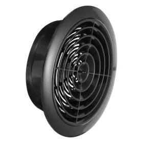 Zaplyte 679209610930 8 Inch Round Air Vent Cover Abs Adjustable Soffit Vents For Kitchen Black
