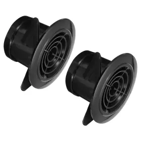 Zaplyte 679209615348 3 Inch Round Air Vent Cover 2pcs Abs Adjustable Soffit Vents For Kitchen Black