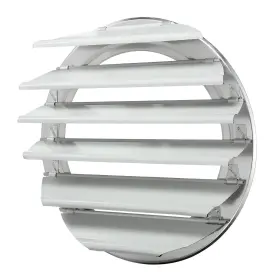 Zaplyte 688391712117 12 Inch Aluminum Vent Cover Shutter Exhaust Fan Louvered White